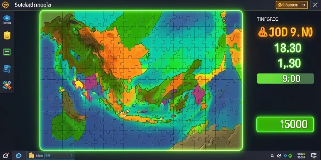 Tangkapan layar memperlihatkan level tantangan yang menegangkan.
